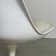 4x Eero Saarinen Tulip Chairs white leather