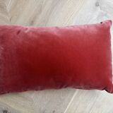 Coussin en velours - rose