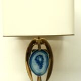Willy Daro brass lamp, 1970s