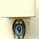 Willy Daro brass lamp, 1970s