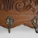 Mid-Century Belgian Oak Wall-Mounted Coat Rack in Bruegel Style