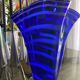 vase mouchoir bleu cobalt