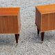 Pair of vintage bedside tables from the 60s in Scandinavian style