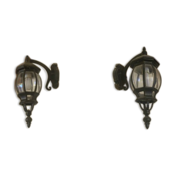 Lit de 2 appliques style industriel