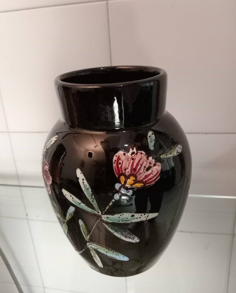 Vintage ceramic vase from Flavia Montelupo, 1980s