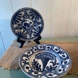 Antique handmade earthenware plates