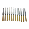 12 knives old paris steel blade