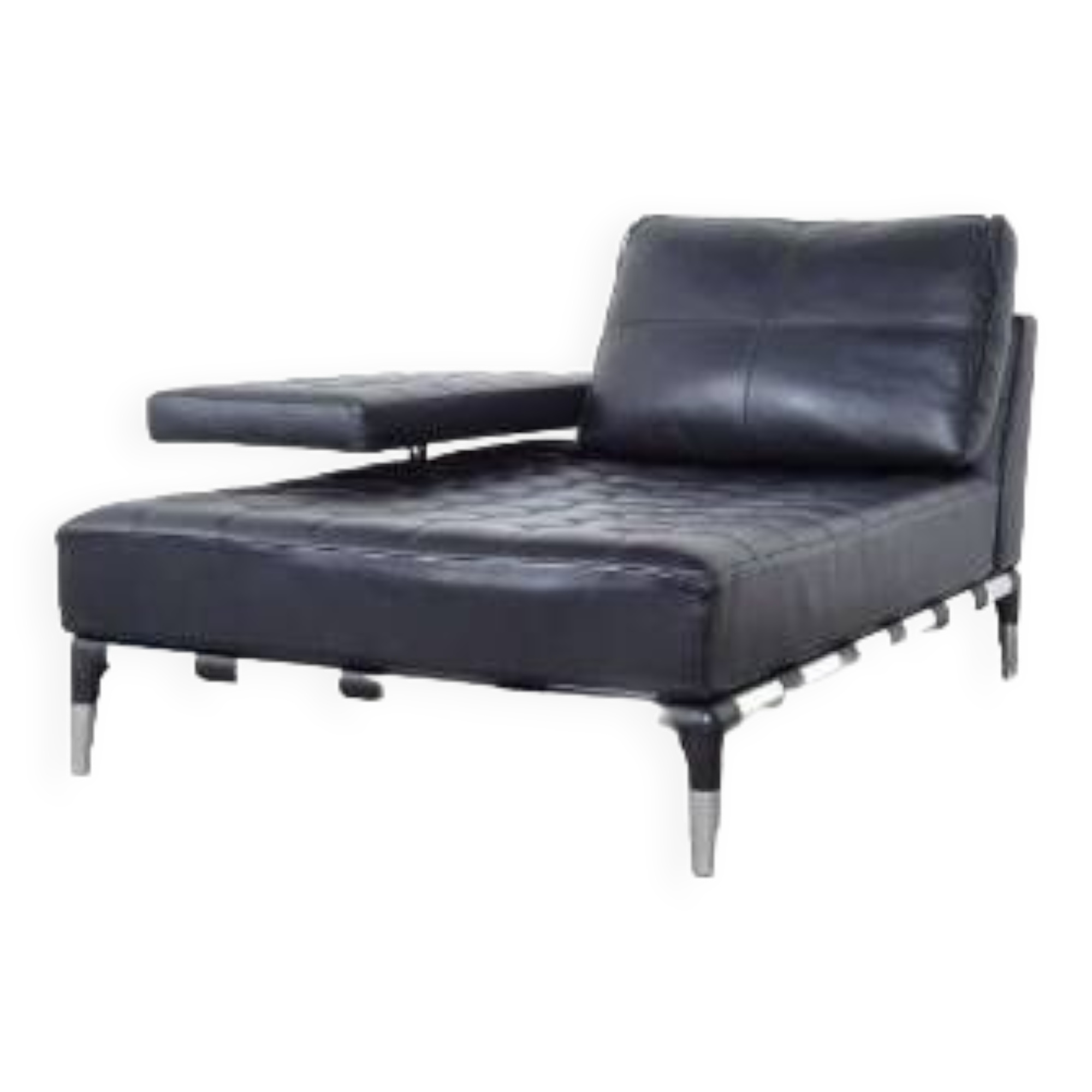 Cassina Privé 231 Lounge by Philippe Stark Luxury Black Leather Sofa
