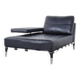 Cassina Privé 231 Lounge by Philippe Stark Luxury Black Leather Sofa