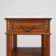 Art Deco nightstand with a Carrara marble top, France ca. 1910