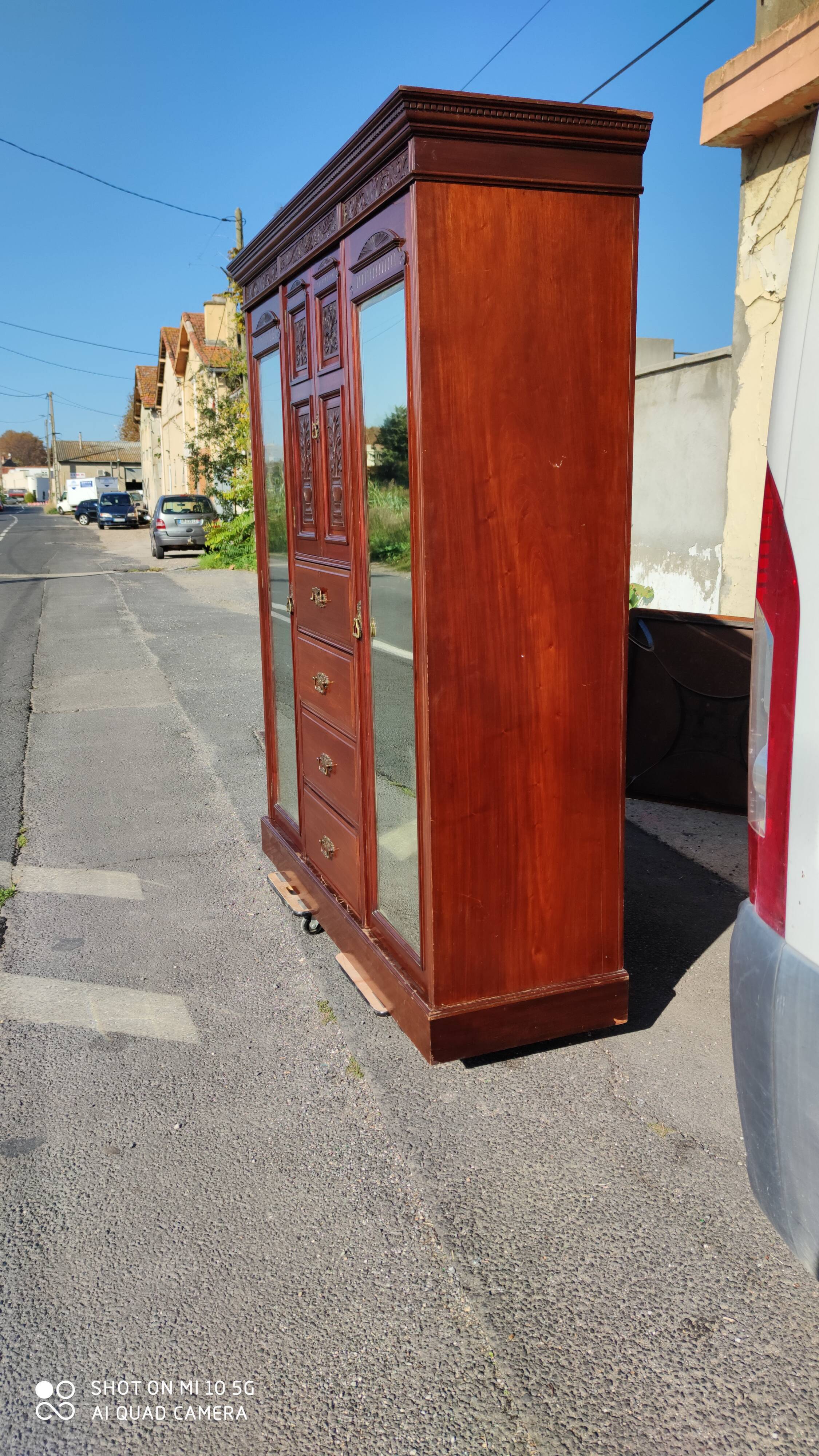 English mahogany wardrobe circa 1920