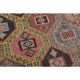 1970s Vintage Turkish Oushak Handmade Colorful Runner Rug 145x243