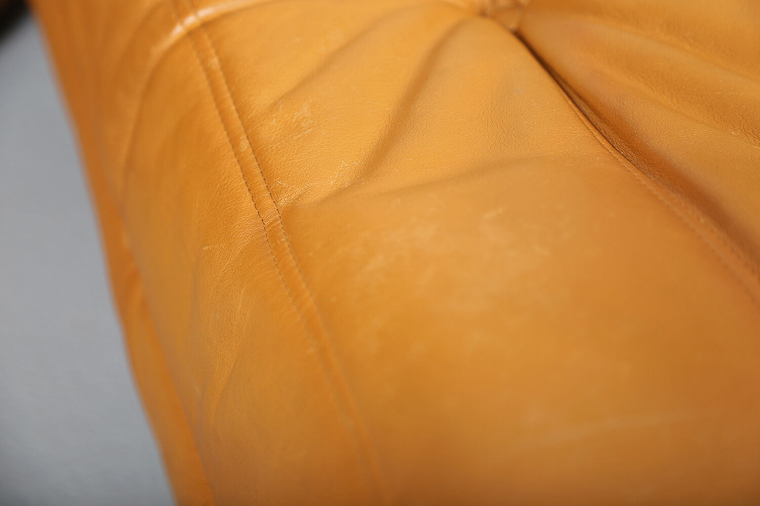 Cognac leather Ligne Roset Togo set from 2010 designed by Michel Ducaroy