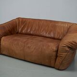 Cognac Leather Andes Sofa by Gerard van den Berg for Montis, 1970s