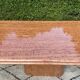 Large dining table in Rosso Alicante marble from the 70s-80s.
