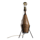 Brutalist Table Lamp in Ceramic and Iron, 1950s €1,200