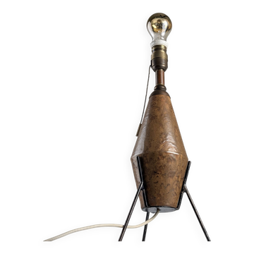 Lampe de table brutaliste en céramique et fer, années 1950 1 200 €