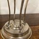 Art Deco silver metal cut on foot
