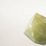 Bougeoir hexagonal en albâtre, 1970