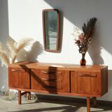 Scandinavian sideboard - long handles - 60s