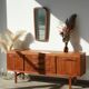 Scandinavian sideboard - long handles - 60s