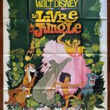 Original cinema poster "The Jungle Book" Walt Disney 120x160cm 1967
