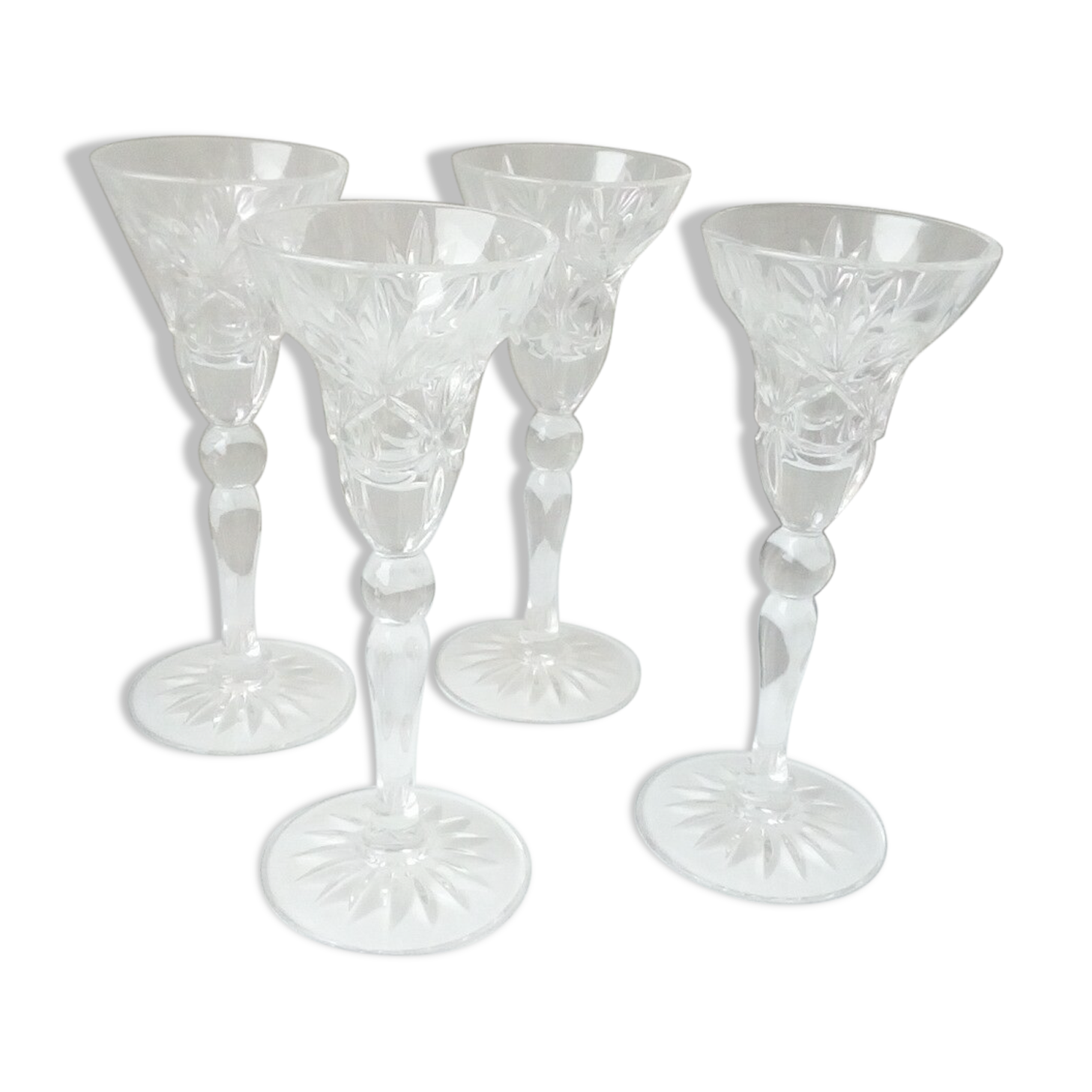 4 glass in crystal size thick roemer rhine east of france