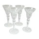4 thick-cut crystal port glasses, Roemer Rhin, are from France.