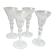 4 thick-cut crystal port glasses, Roemer Rhin, are from France.