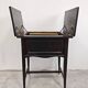 Cabinet de bar Sécession de Vienne en chêne noirci et laiton 1910
