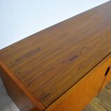 Scandinavian teak and metal row