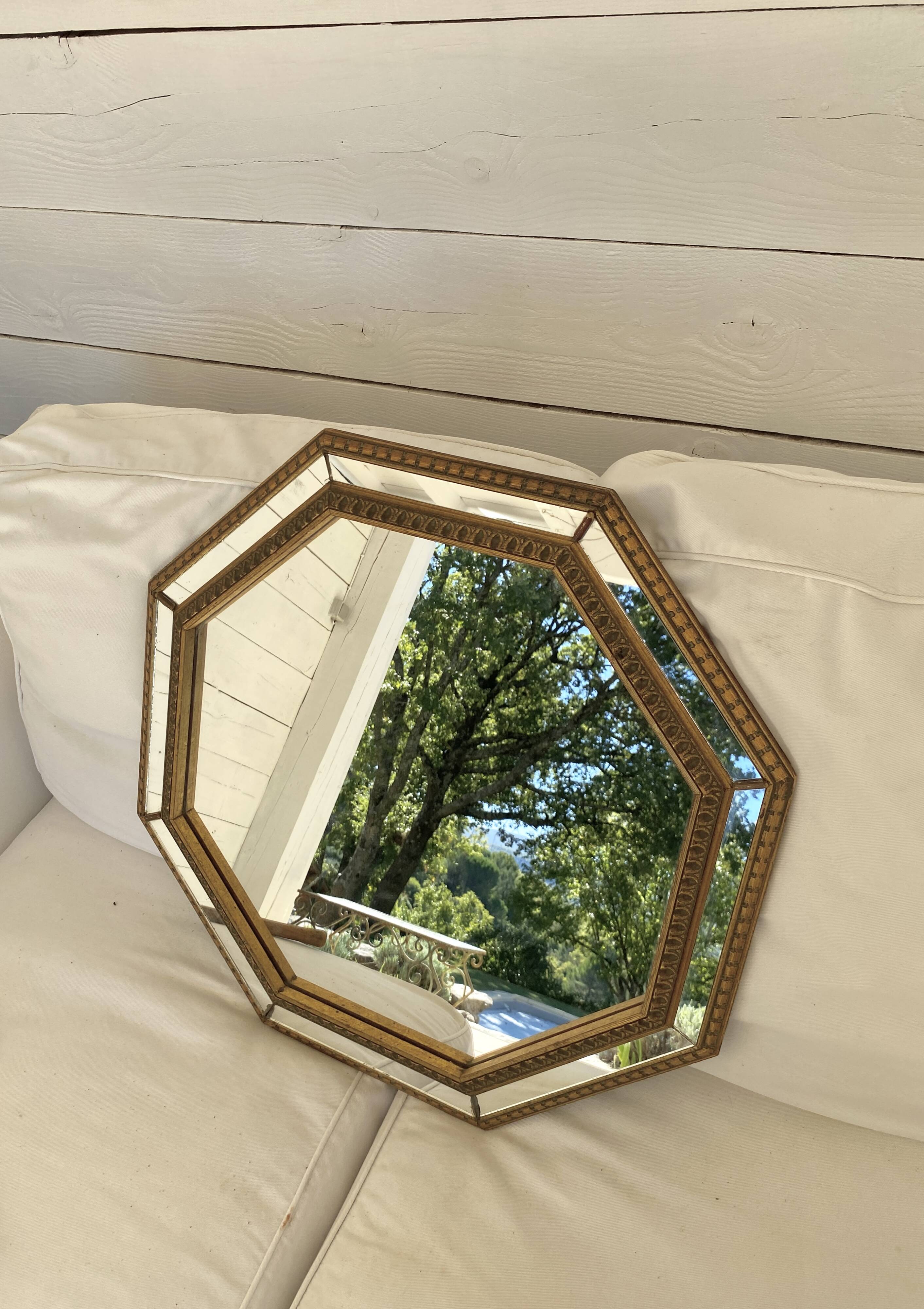 Mirror with glazing beads, 1940s