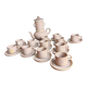 12-cup service with saucers and a pourer - Vieux grès de la Tour