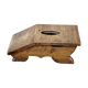 Old wooden footrest stool