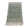 Traditional Berber white and green carpet 110x70cm