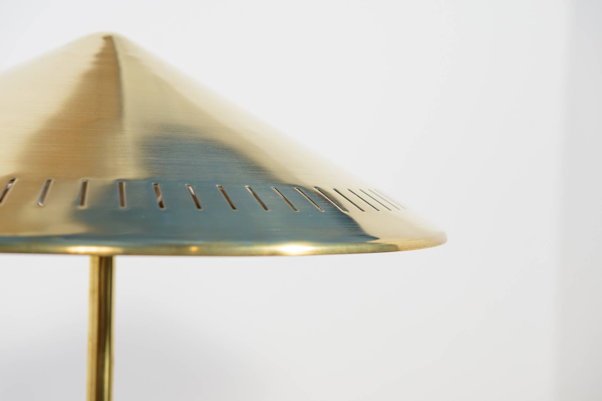 Vintage Modern Table Lamp in Brass by Bent Karlby for Lyfa, Denmark, 1956
