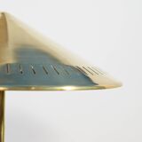 Vintage Modern Table Lamp in Brass by Bent Karlby for Lyfa, Denmark, 1956