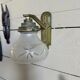 Art Deco wall lamp in metal and glass