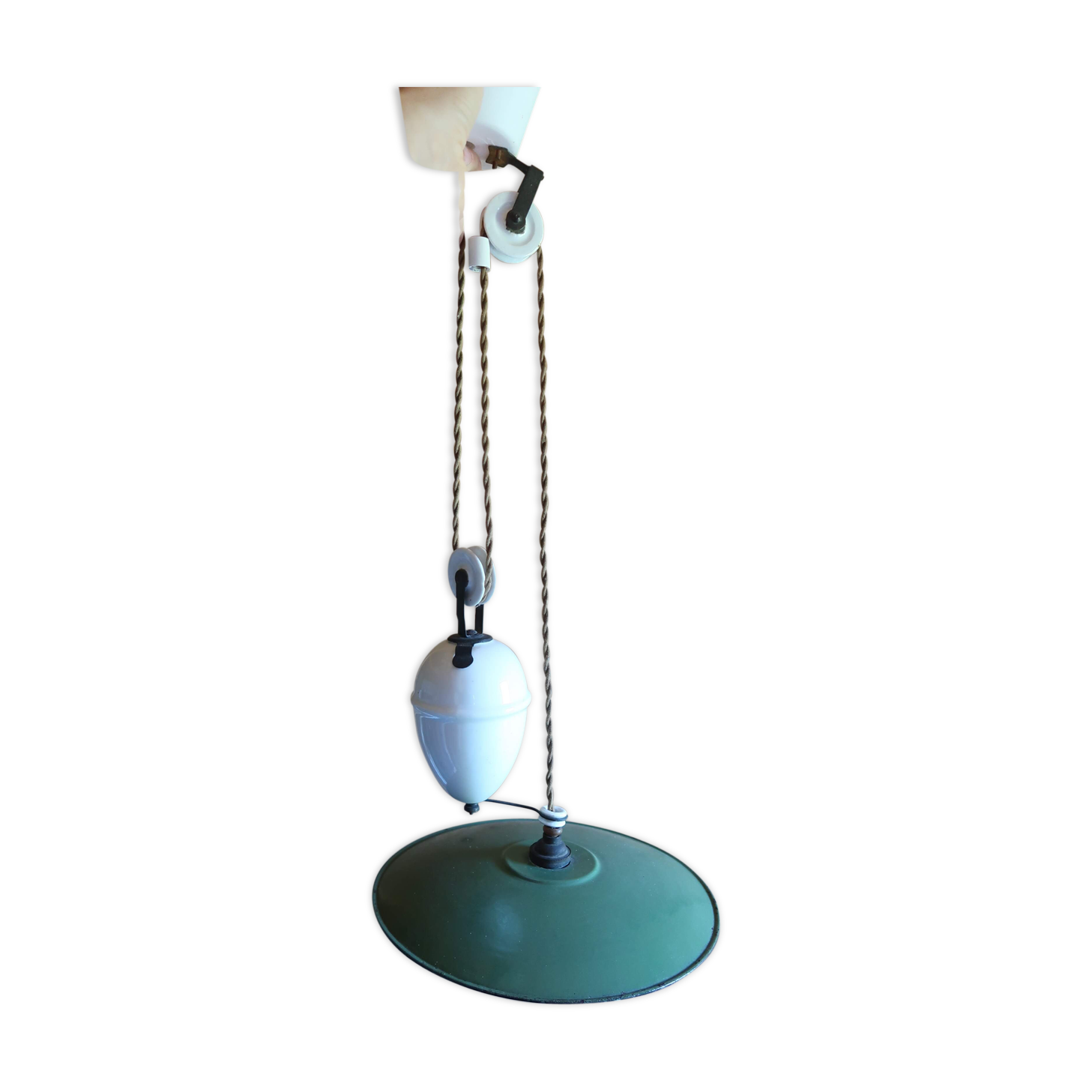 Industrial suspension with counterweights