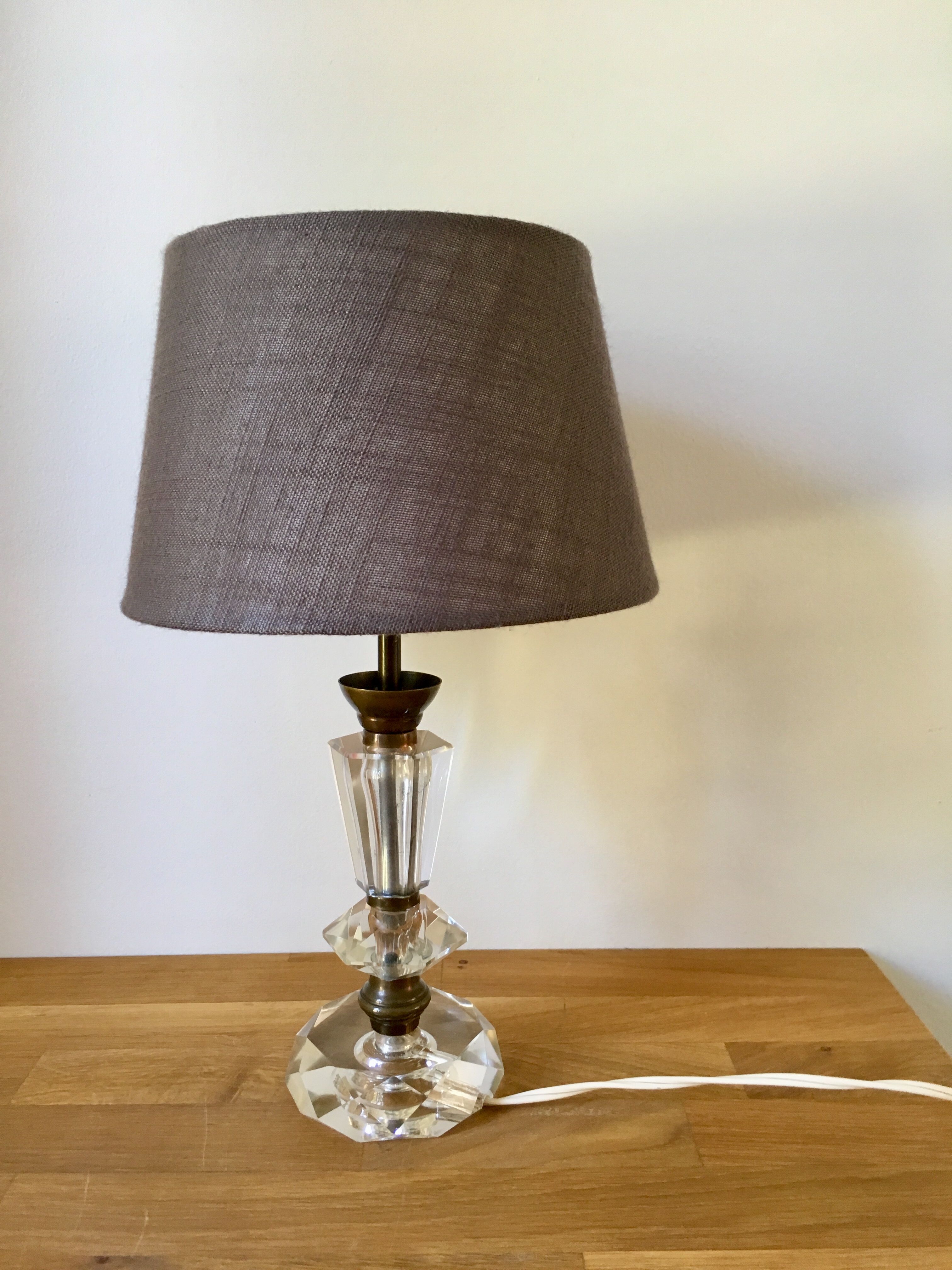 Art Deco-style crystal lamp 1930