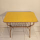 Desserte table d'appoint vintage 1960 en rotin