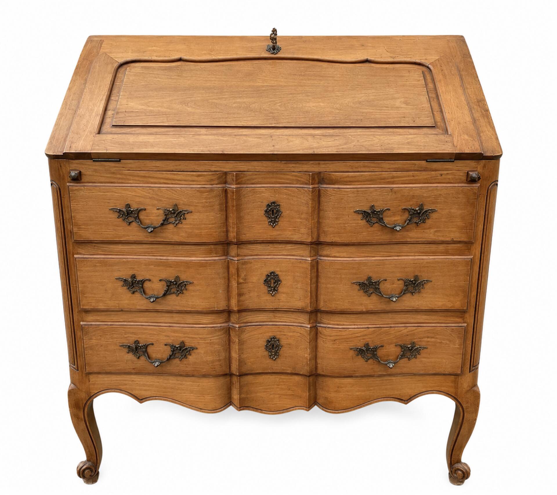 Secrétaire scriban dos d’âne de style Louis XV
