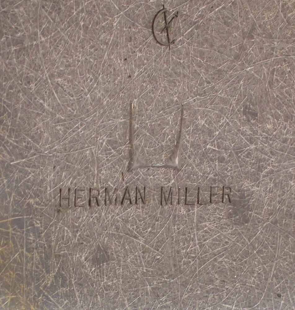 Chaise Eames DSS grise 1954 production vintage Herman Miller