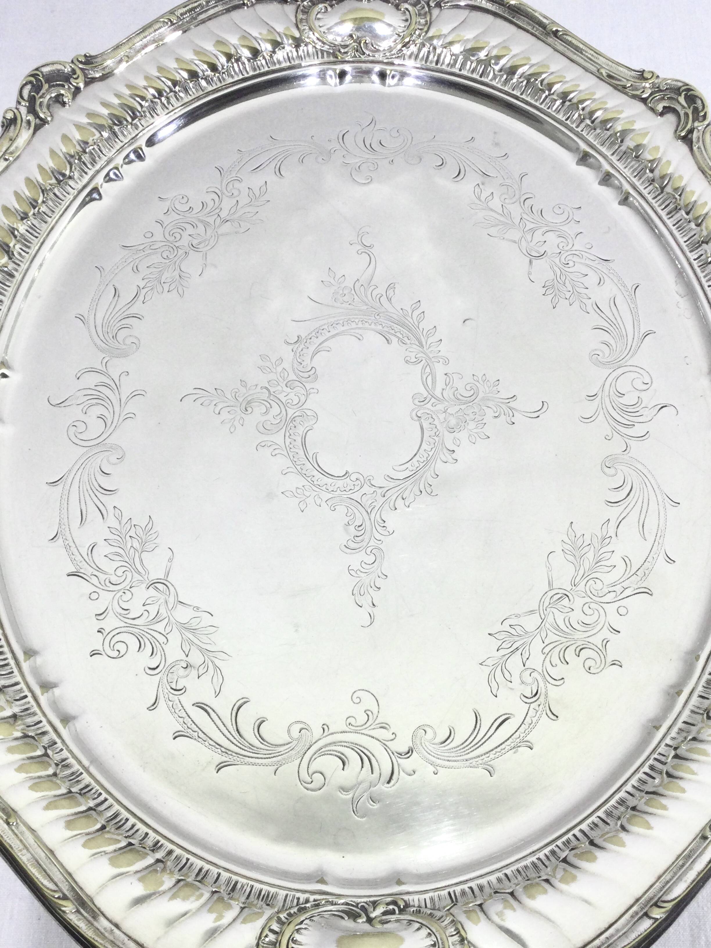 WMF - Silver-plated metal serving tray