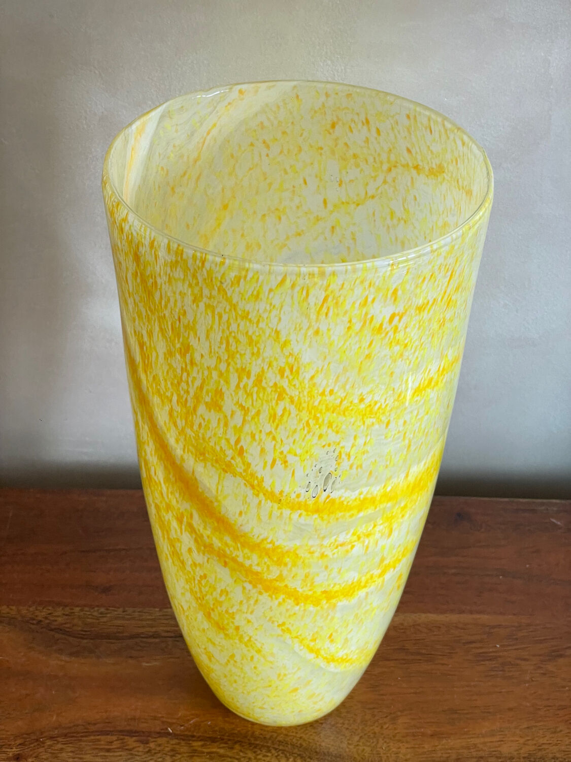 Vase en verre soufflé
