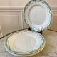 set of 4 flat plates in Terre de Fer Saint Amand model René 19th century