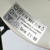 Vintage red table lamp by Veneta Lumi. Italy 1970s