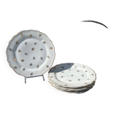 Lot of 5 Limoges ULIM flat plates 1950