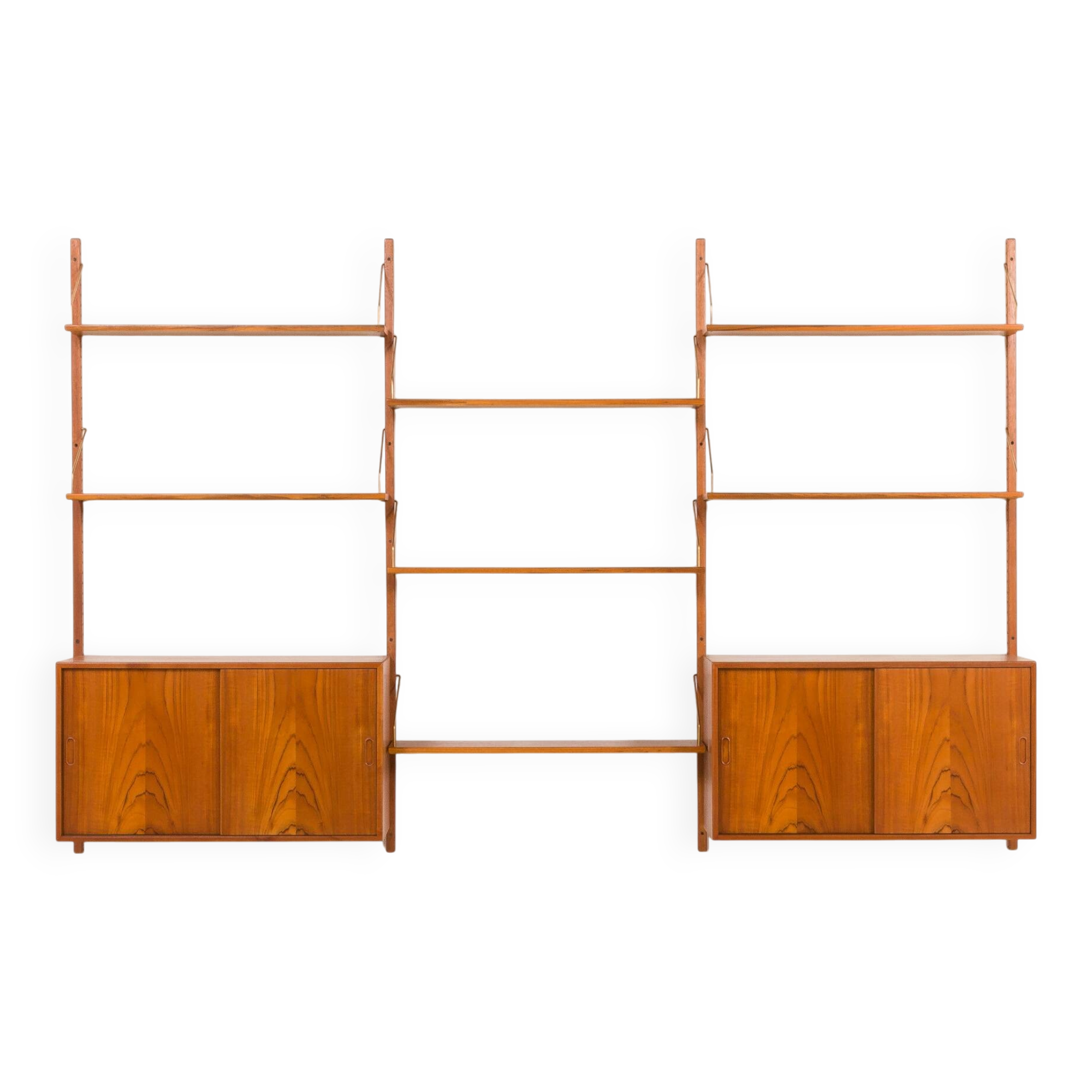 Hansen and Guldborg teak wall unit, HG furniture, 1960s