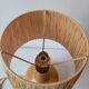 Wooden and raffia lamp